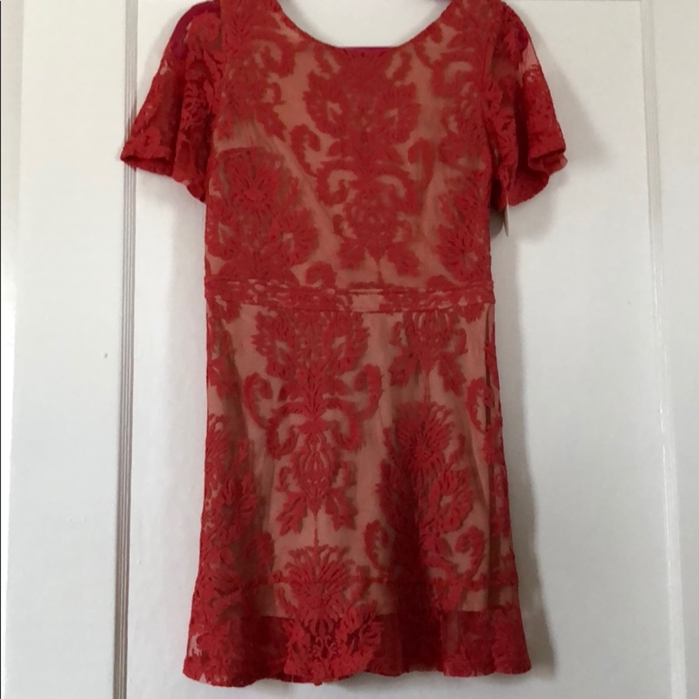 Red cocktail dress